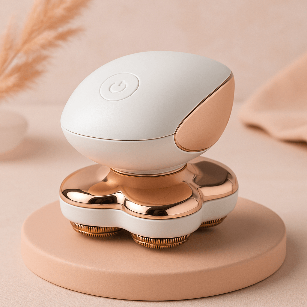 women's hair remover in neutral background