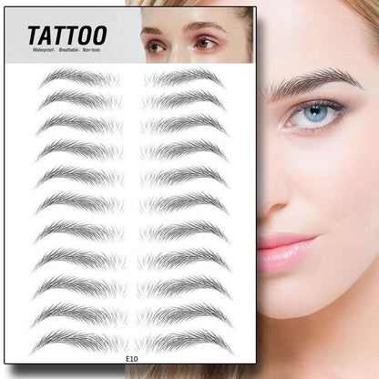 4D Waterproof Eyebrow Tattoo Stickers