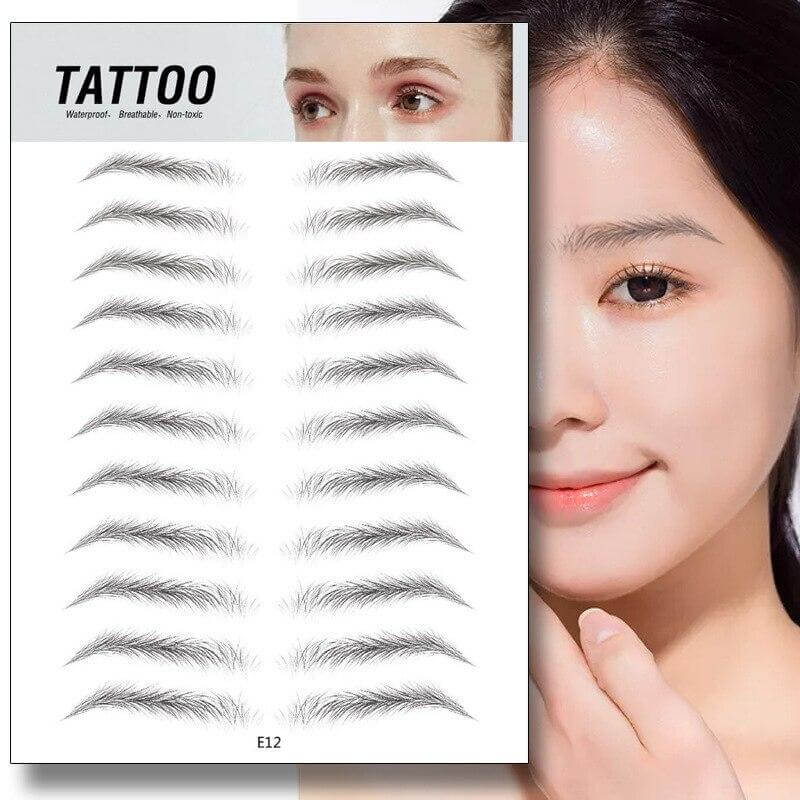4D Waterproof Eyebrow Tattoo Stickers