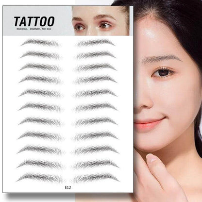4D Waterproof Eyebrow Tattoo Stickers