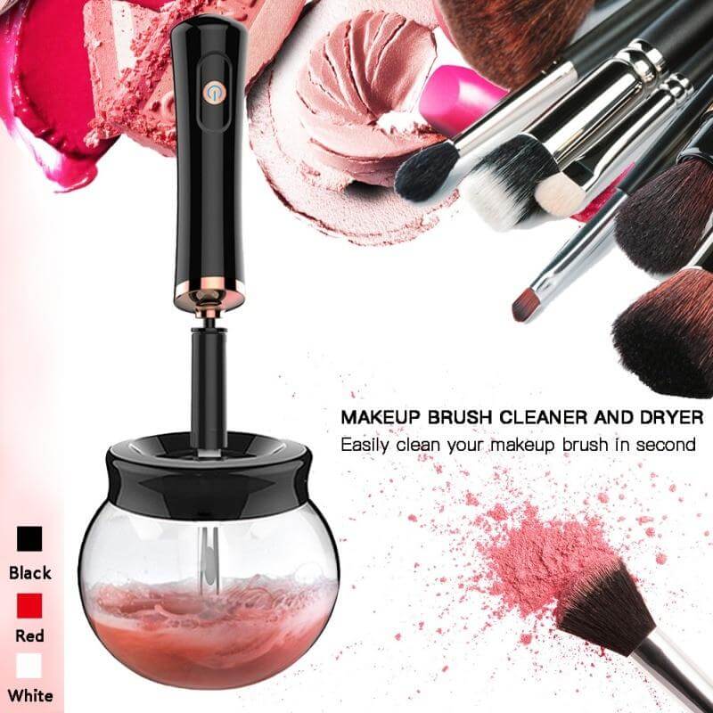 electric makeup brush cleaner usage